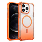 Custodia magnetica trasparente con effetto sfumato per telefono, For iPhone 12 Pro Max, For iPhone 12 Pro, For iPhone 11 Pro Max, For iPhone 11