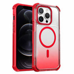Custodia magnetica trasparente con effetto sfumato per telefono, For iPhone 12 Pro Max, For iPhone 12 Pro, For iPhone 11 Pro Max, For iPhone 11