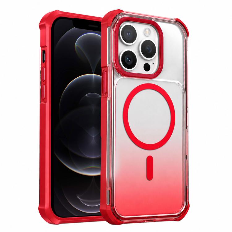 Custodia magnetica trasparente con effetto sfumato per telefono, For iPhone 12 Pro Max, For iPhone 12 Pro, For iPhone 11 Pro Max, For iPhone 11
