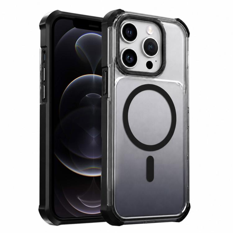 Custodia magnetica trasparente con effetto sfumato per telefono, For iPhone 12 Pro Max, For iPhone 12 Pro, For iPhone 11 Pro Max, For iPhone 11