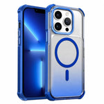 Custodia magnetica trasparente con effetto sfumato per telefono, For iPhone 13 Pro Max, For iPhone 13 Pro, For iPhone 13, For iPhone 12