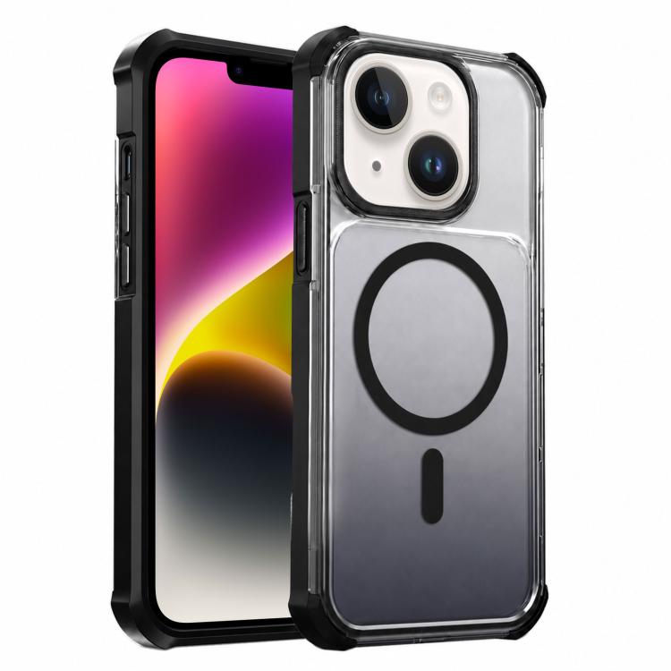 Custodia magnetica trasparente con effetto sfumato per telefono, For iPhone 15, For iPhone 14, For iPhone 14 Pro, For iPhone 14 Pro Max