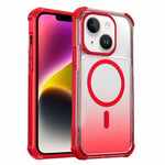 Custodia magnetica trasparente con effetto sfumato per telefono, For iPhone 15, For iPhone 14, For iPhone 14 Pro, For iPhone 14 Pro Max