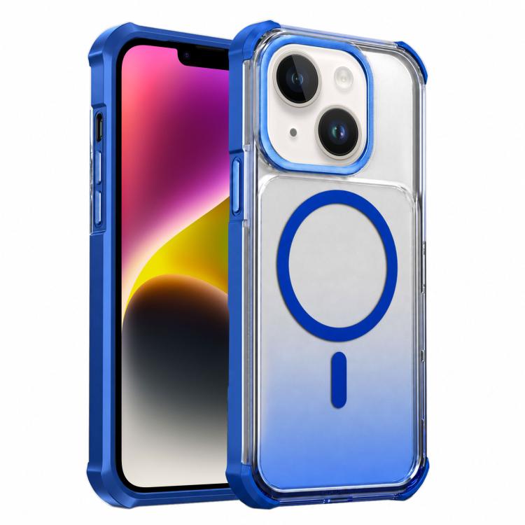 Custodia magnetica trasparente con effetto sfumato per telefono, For iPhone 15, For iPhone 14, For iPhone 14 Pro, For iPhone 14 Pro Max