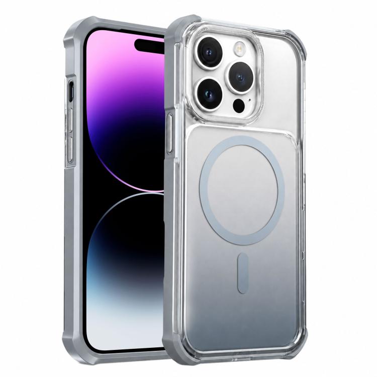 Custodia magnetica trasparente con effetto sfumato per telefono, For iPhone 15, For iPhone 14, For iPhone 14 Pro, For iPhone 14 Pro Max