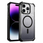 Custodia magnetica trasparente con effetto sfumato per telefono, For iPhone 15, For iPhone 14, For iPhone 14 Pro, For iPhone 14 Pro Max