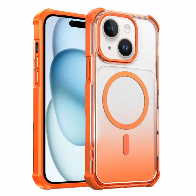 Custodia magnetica trasparente con effetto sfumato per telefono, For iPhone 15, For iPhone 14, For iPhone 14 Pro, For iPhone 14 Pro Max