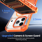 Custodia magnetica trasparente con effetto sfumato per telefono, For iPhone 15, For iPhone 14, For iPhone 14 Pro, For iPhone 14 Pro Max