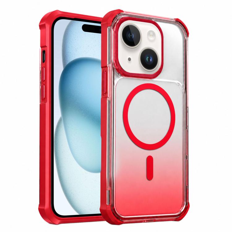 Custodia magnetica trasparente con effetto sfumato per telefono, For iPhone 15, For iPhone 14, For iPhone 14 Pro, For iPhone 14 Pro Max
