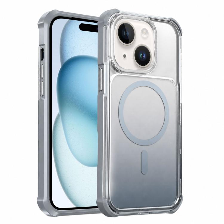 Custodia magnetica trasparente con effetto sfumato per telefono, For iPhone 15, For iPhone 14, For iPhone 14 Pro, For iPhone 14 Pro Max