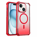 Custodia magnetica trasparente con effetto sfumato per telefono, For iPhone 16, For iPhone 15 Pro Max, For iPhone 15 Pro, For iPhone 15 Plus