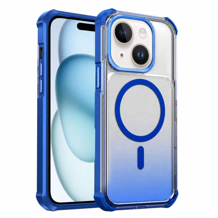 Custodia magnetica trasparente con effetto sfumato per telefono, For iPhone 16, For iPhone 15 Pro Max, For iPhone 15 Pro, For iPhone 15 Plus