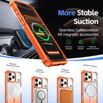 Custodia magnetica trasparente con effetto sfumato per telefono, For iPhone 16, For iPhone 15 Pro Max, For iPhone 15 Pro, For iPhone 15 Plus
