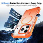 Custodia magnetica trasparente con effetto sfumato per telefono, For iPhone 17e / 16e, For iPhone 17 Pro Max, For iPhone 17 Pro, For iPhone 17