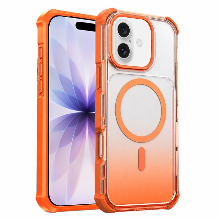 Custodia magnetica trasparente con effetto sfumato per telefono, For iPhone 17e / 16e, For iPhone 17 Pro Max, For iPhone 17 Pro, For iPhone 17