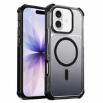Custodia magnetica trasparente con effetto sfumato per telefono, For iPhone 17e / 16e, For iPhone 17 Pro Max, For iPhone 17 Pro, For iPhone 17