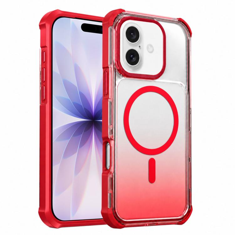 Custodia magnetica trasparente con effetto sfumato per telefono, For iPhone 17e / 16e, For iPhone 17 Pro Max, For iPhone 17 Pro, For iPhone 17