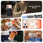Custodia magnetica trasparente con effetto sfumato per telefono, For iPhone Air, For iPhone 16 Pro Max, For iPhone 16 Pro, For iPhone 16 Plus