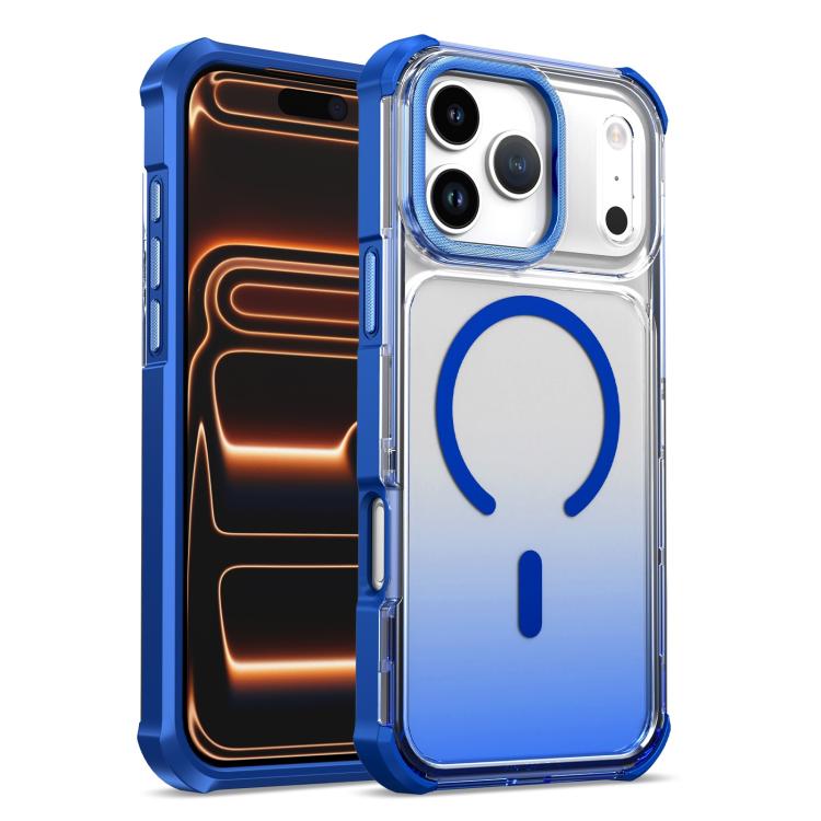 Custodia magnetica trasparente con effetto sfumato per telefono, For iPhone 17e / 16e, For iPhone 17 Pro Max, For iPhone 17 Pro, For iPhone 17