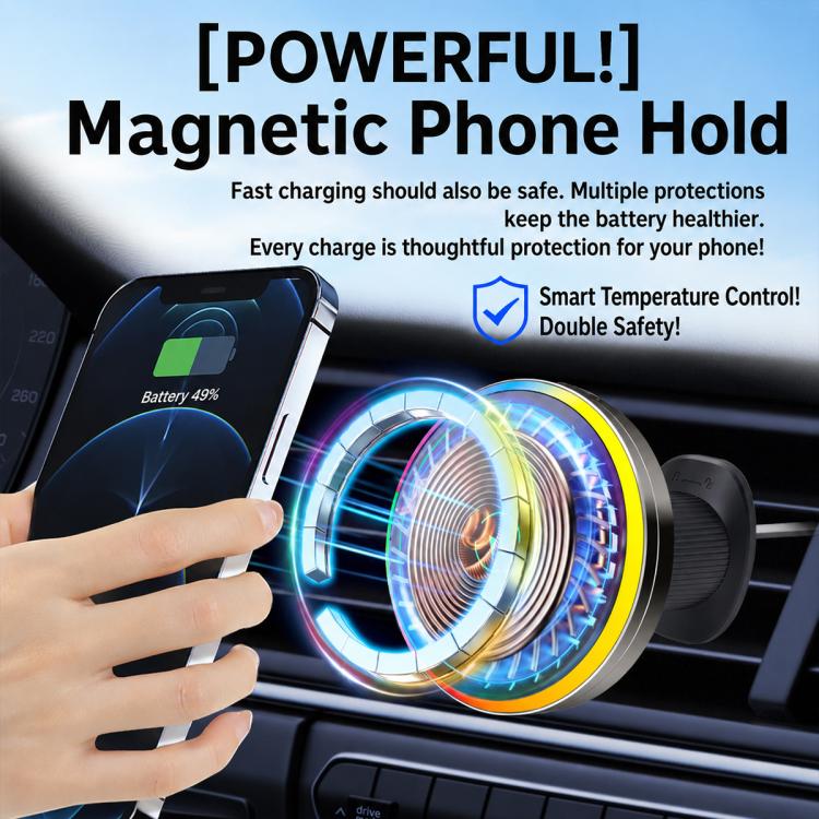 Supporto auto con ricarica wireless magnetica T1S