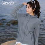 Giacca da donna leggera e traspirante con protezione solare UPF50+, XL, 2XL