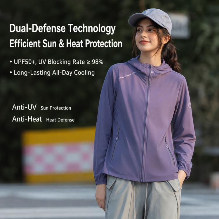 Giacca da donna leggera e traspirante con protezione solare UPF50+, M, L
