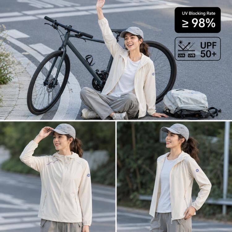 Giacca da donna leggera e traspirante con protezione solare UPF50+, 3XL, 4XL