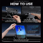 Caricabatterie wireless auto 15W con supporto girevole
