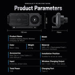 Caricabatterie wireless auto 15W con supporto girevole