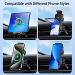 Caricabatterie wireless auto 15W con supporto girevole