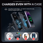 Caricabatterie wireless auto 15W con supporto girevole