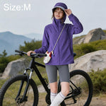Cappotto da donna traspirante e rinfrescante con protezione solare UPF50+, leggero e con fibre., M, L, XL