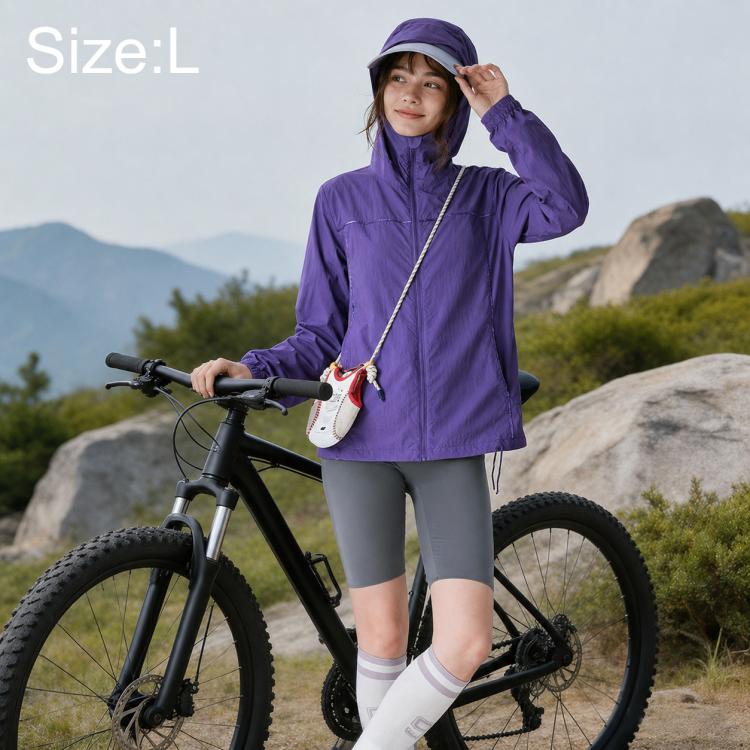 Cappotto da donna traspirante e rinfrescante con protezione solare UPF50+, leggero e con fibre., M, L, XL