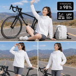 Cappotto da donna traspirante e rinfrescante con protezione solare UPF50+, leggero e con fibre., M, L, XL