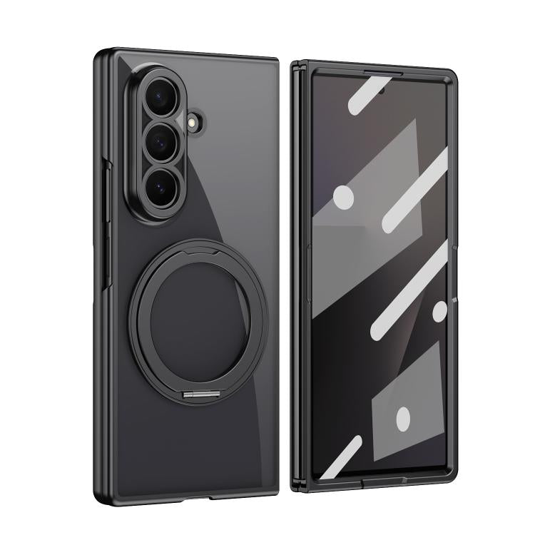 Custodia per telefono con anello magnetico trasparente e pellicola integrata, For Galaxy Z Fold8 Ultra 5G, For Galaxy Z Fold7 5G, For Galaxy Z Fold6, For Galaxy Z Fold5
