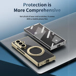 Custodia per telefono con anello magnetico trasparente e pellicola integrata, For Galaxy Z Fold4