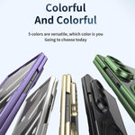 Custodia per telefono con anello magnetico trasparente e pellicola integrata, For Galaxy Z Fold4