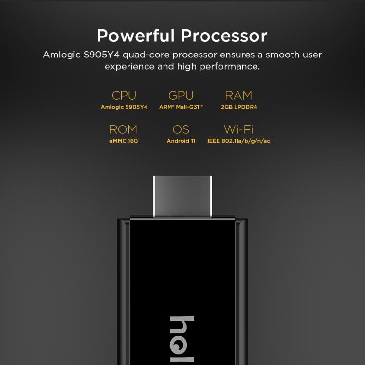 T600 HOLA BOX TV Stick Android 11 4K UHD 2GB+16GB