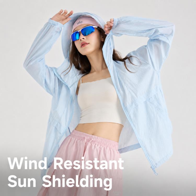 Cappotto leggero e traspirante con protezione solare UPF50+ in fibra rinfrescante., XL