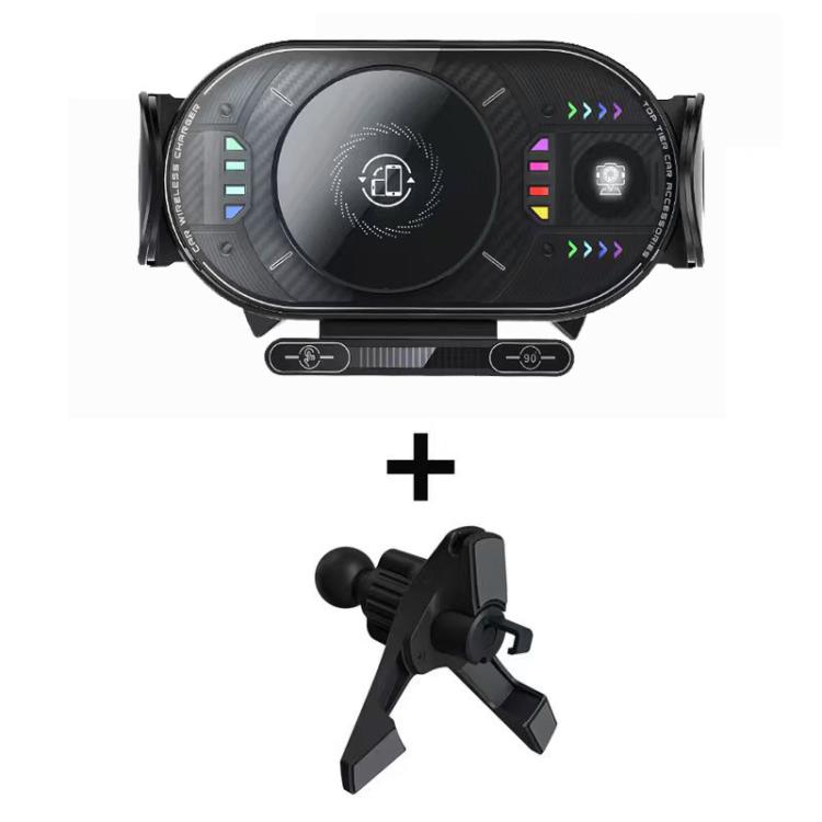 Supporto girevole wireless auto 15W per bocchette ventilazione