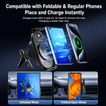 Supporto girevole wireless auto 15W per bocchette ventilazione