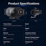 Supporto girevole wireless auto 15W per bocchette ventilazione