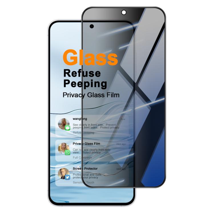 Pellicola protettiva in vetro temperato iMak Privacy a schermo intero, con supporto per lo sblocco tramite impronta digitale., For Galaxy S26 FE 5G, For Galaxy S25 FE 5G