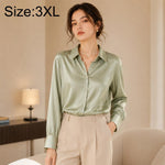Camicia da donna a maniche lunghe in stile vintage ispirato a Hong Kong., XL, 2XL, 3XL