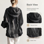 Cappotto da donna leggero con cappuccio e protezione solare., Free Size