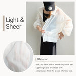 Cappotto da donna leggero con cappuccio e protezione solare., Free Size