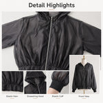 Cappotto da donna leggero con cappuccio e protezione solare., Free Size