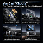 Caricabatterie wireless 15W con bobina regolabile e supporto