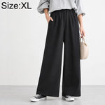 Pantaloni da donna a vita alta e gamba larga, M-2XL