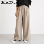 Pantaloni da donna a vita alta e gamba larga, M-2XL